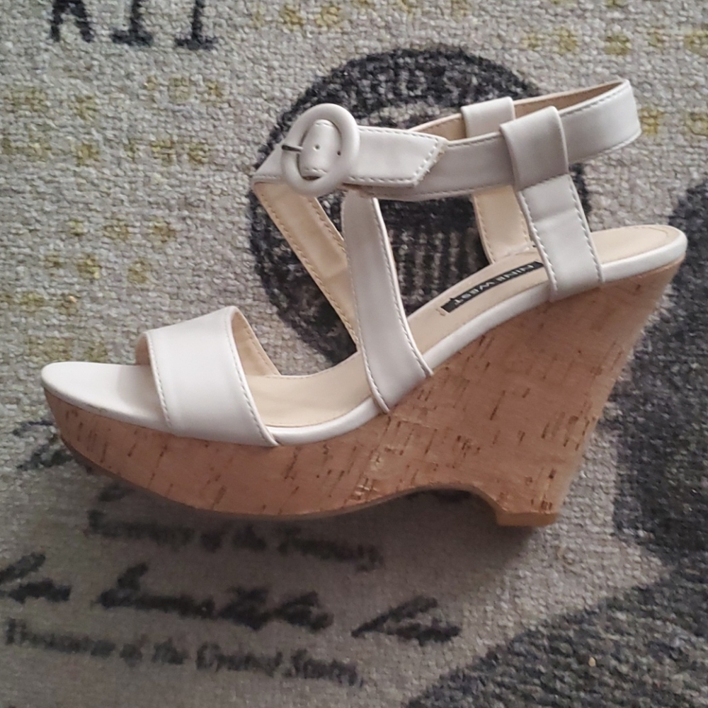 Nine West Shoe s | Nine West Wedge Sandal Sz 8 - Picture 6 of 7